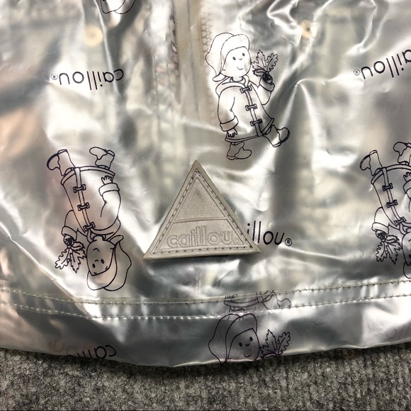 Caillou Clear Rain Coat Jacket Raincoat Size 2T - Picture 6 of 6